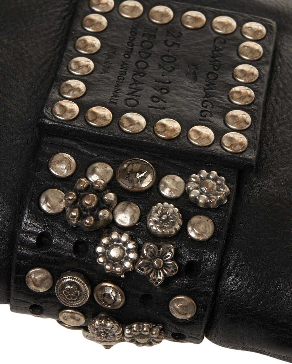 Portofele CAMPOMAGGI Leather wallet with stud detail Brown Femei (BM 19029058) 5