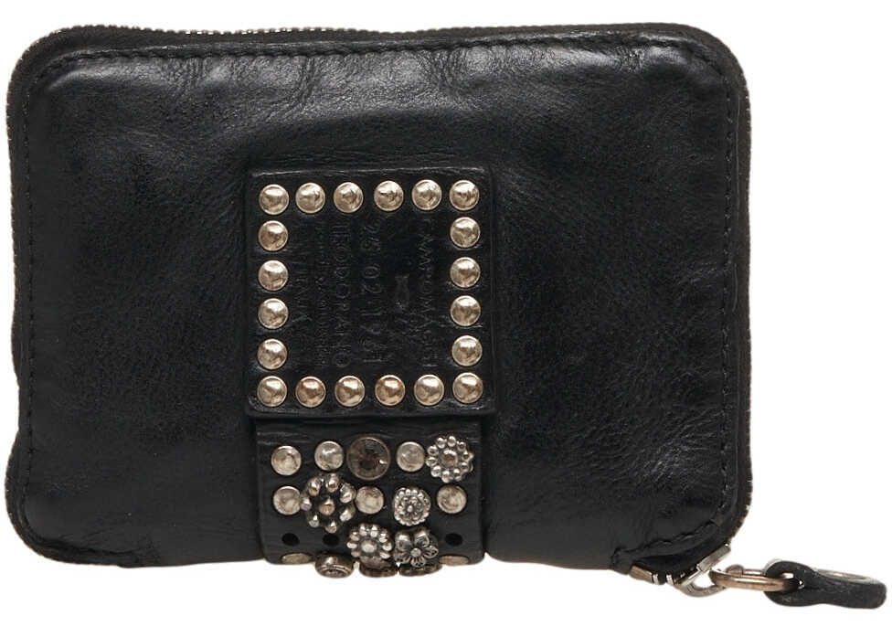 Portofele CAMPOMAGGI Leather wallet with stud detail Brown Femei (BM 19029058) 6