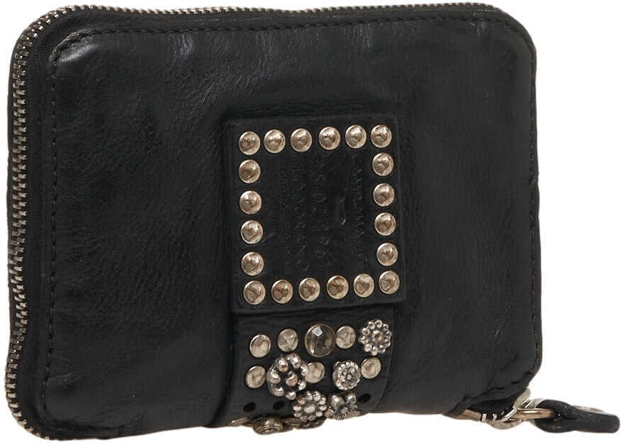 Portofele CAMPOMAGGI Leather wallet with stud detail Brown Femei (BM 19029058) 9