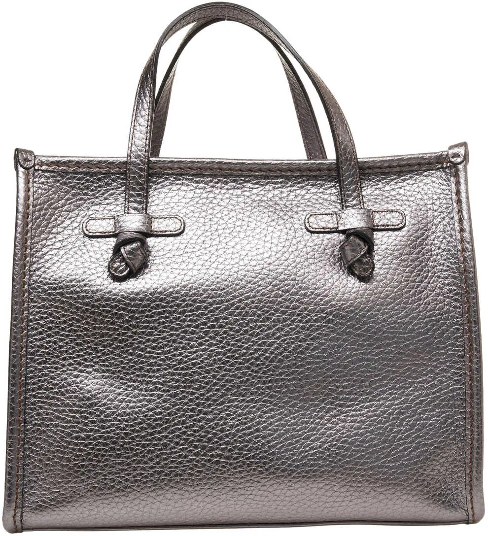 Genti de mana GIANNI CHIARINI Grained leather hand bag Petrol Femei (BM 19029061) 2