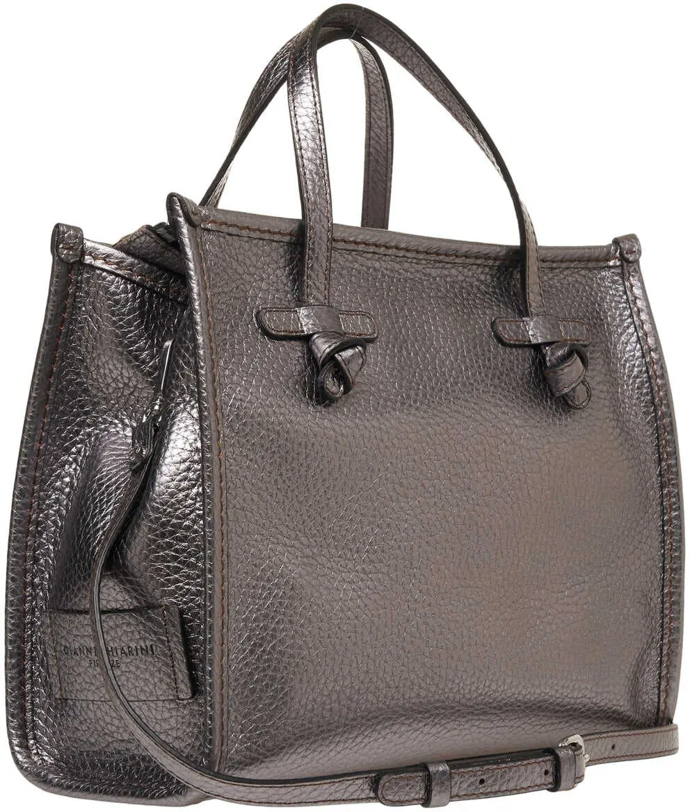 Genti de mana GIANNI CHIARINI Grained leather hand bag Petrol Femei (BM 19029061) 4