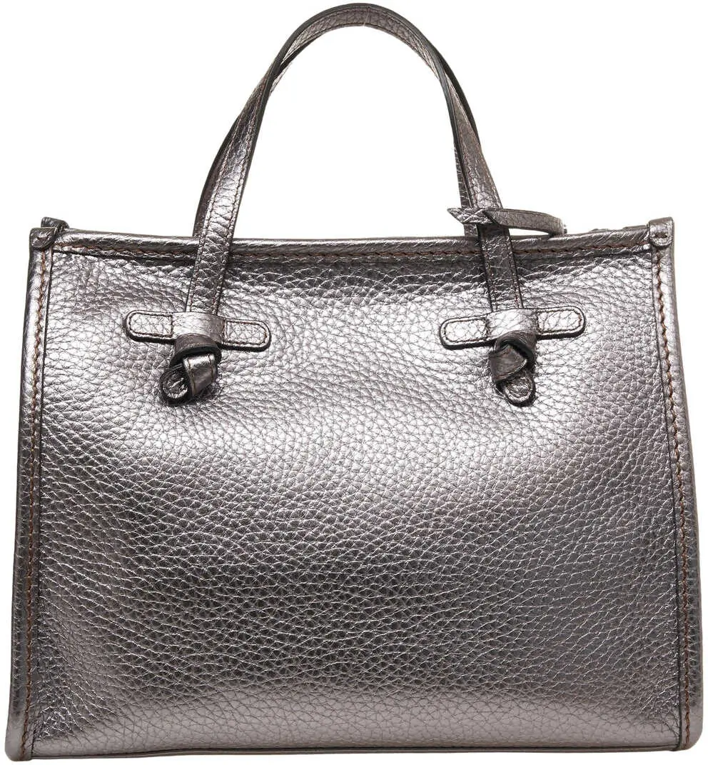 Genti de mana GIANNI CHIARINI Grained leather hand bag Petrol Femei (BM 19029061) 5