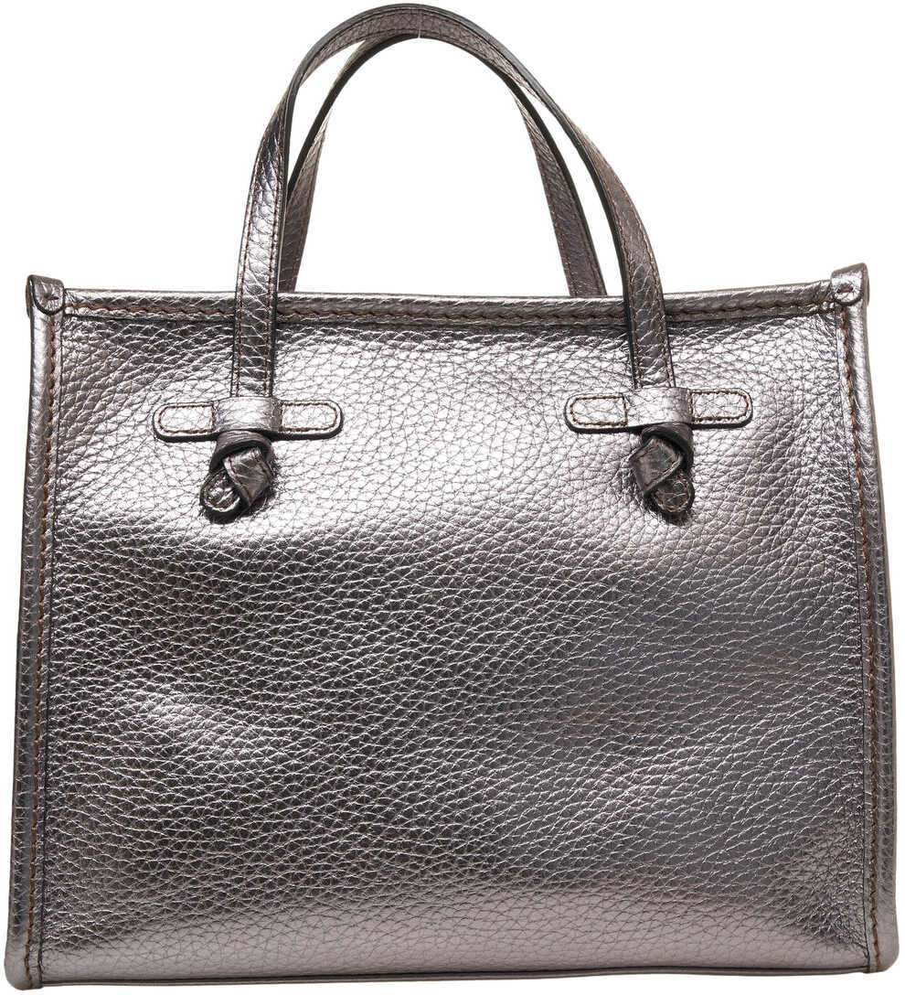 Genti de mana GIANNI CHIARINI Grained leather hand bag Petrol Femei (BM 19029061) 7