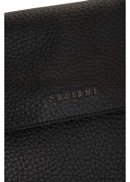 Genti de umar Orciani Grained leather shoulder bag Black Femei (BM 19029067) 6