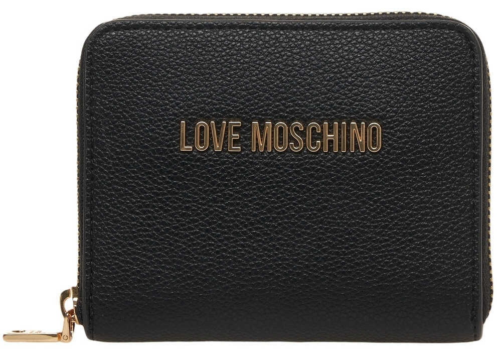 Portofele LOVE Moschino Wallet with logo lettering Black Femei (BM 19029085) 2
