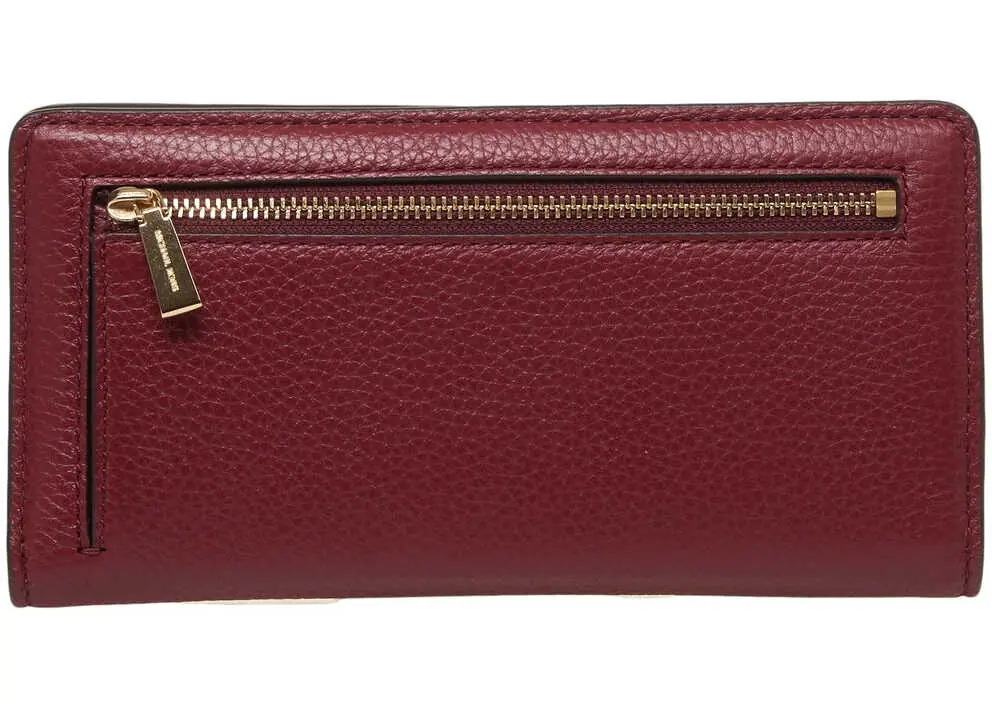 Portofele Michael Kors Grained leather wallet Red Femei (BM 19029094) 4