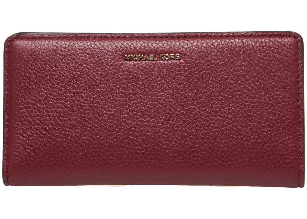 Portofele Michael Kors Grained leather wallet Red Femei (BM 19029094) 6