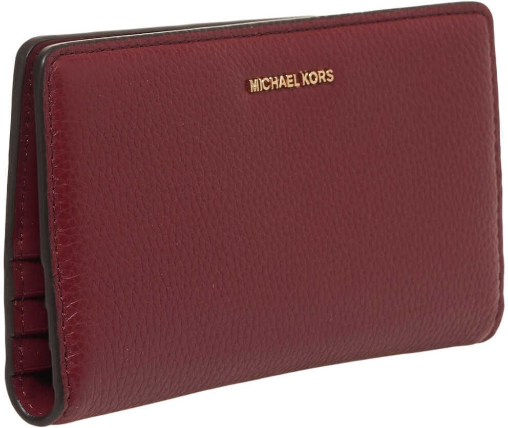 Portofele Michael Kors Grained leather wallet Red Femei (BM 19029094) 7