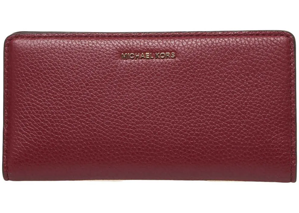 Portofele Michael Kors Grained leather wallet Red Femei (BM 19029094) 1
