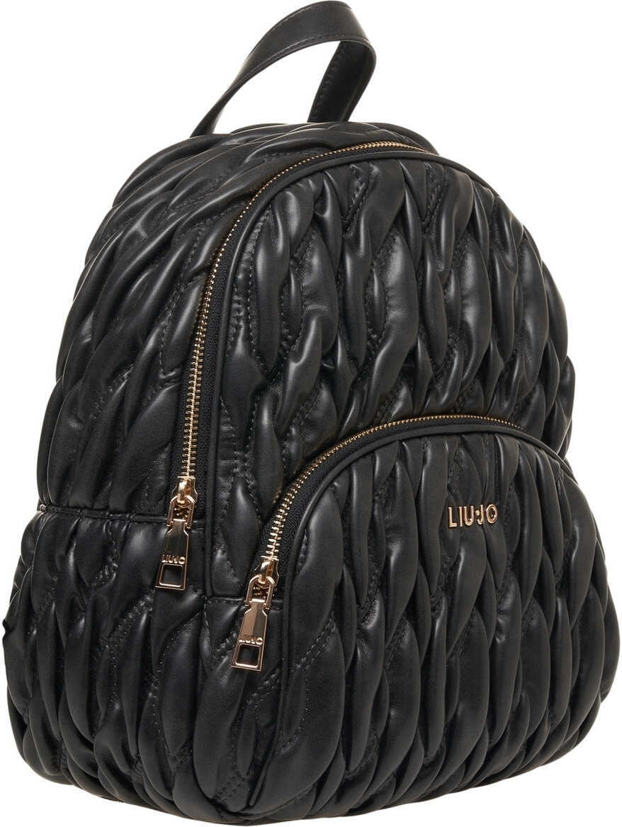 Rucsacuri Liu Jo Quilted backpack Aide Black Femei (BM 19029109) 3