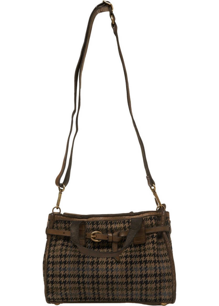 Genti de umar CAMPOMAGGI Shopper with houndstooth pattern Brown Femei (BM 19029112) 4