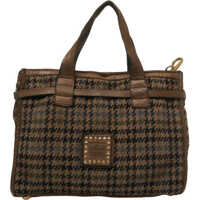 Genti de umar Shopper with houndùstooth pattern Femei