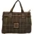 CAMPOMAGGI Shopper with houndùstooth pattern Brown