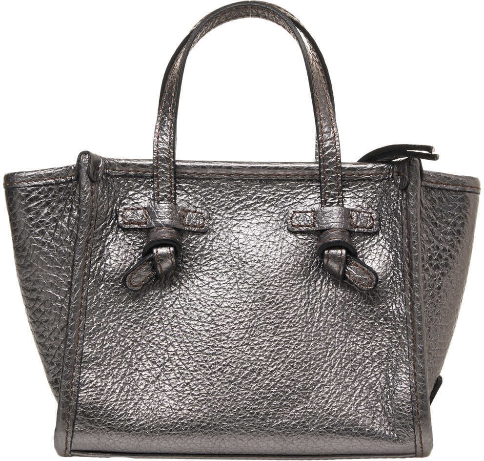 Genti de mana GIANNI CHIARINI Grained leather hand bag Petrol Femei (BM 19029154) 5