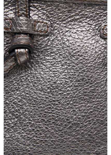 Genti de mana GIANNI CHIARINI Grained leather hand bag Petrol Femei (BM 19029154) 6