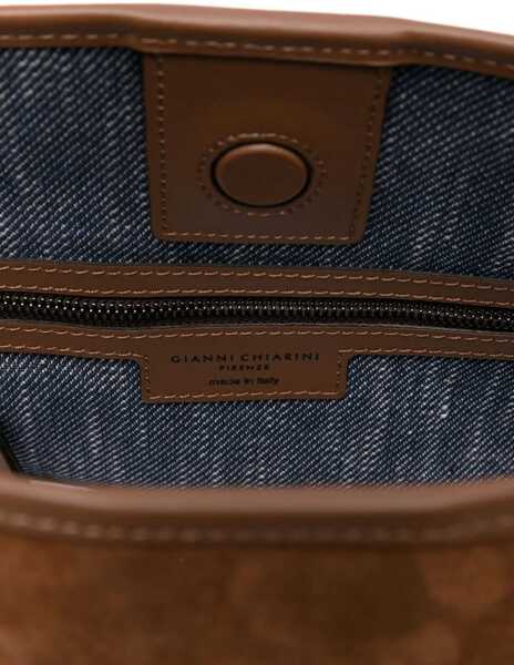 Genti de umar GIANNI CHIARINI Shopper with fringes Marcella Brown Femei (BM 19029172) 5