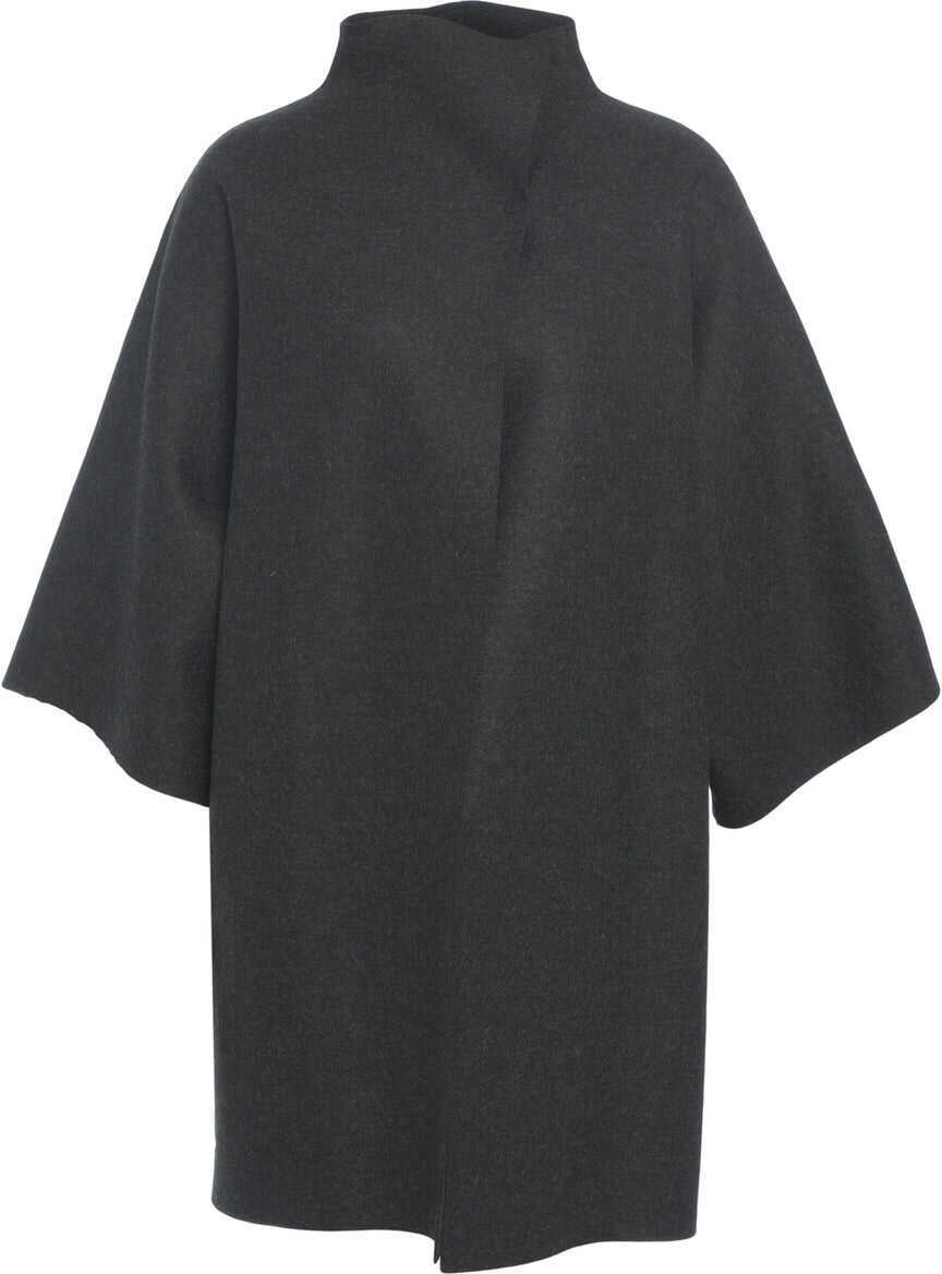 Paltoane Harris Wharf London LONDON Virgin wool coat Grey Femei (BM 19029217) 2