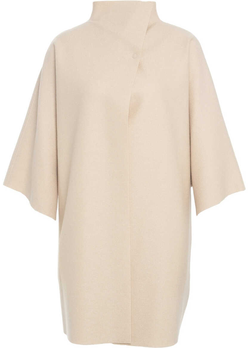 Paltoane Harris Wharf London LONDON Virgin wool coat Beige Femei (BM 19029217) 2