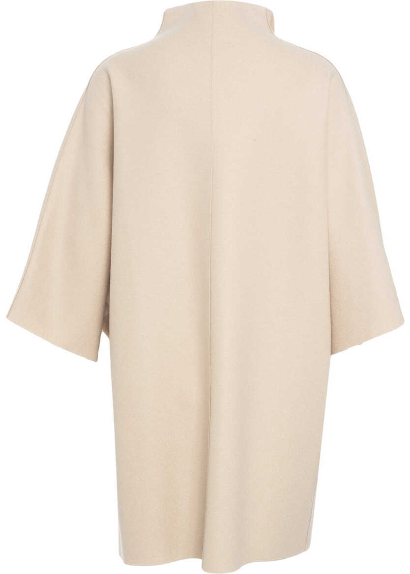 Paltoane Harris Wharf London LONDON Virgin wool coat Beige Femei (BM 19029217) 3