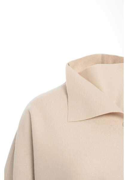 Paltoane Harris Wharf London LONDON Virgin wool coat Beige Femei (BM 19029217) 4