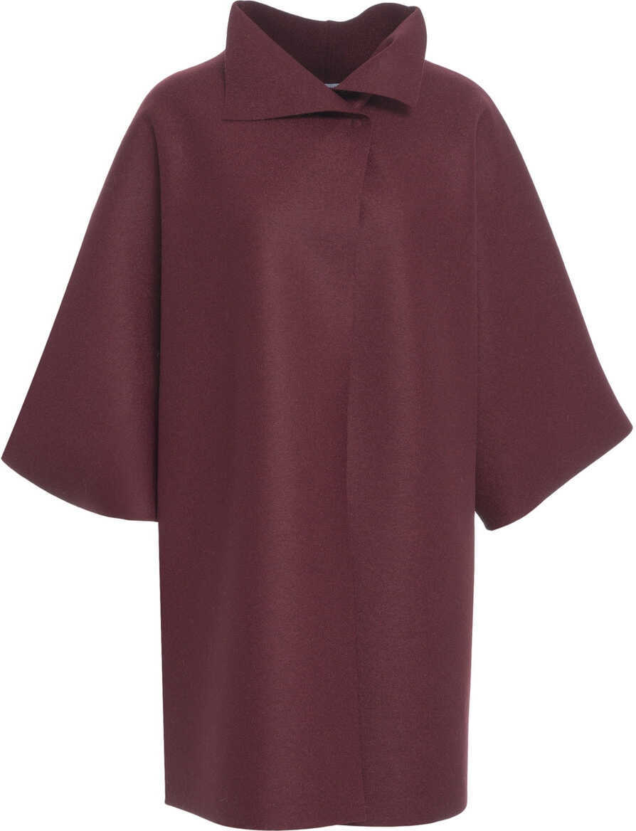 Paltoane Harris Wharf London LONDON Virgin wool coat Red Femei (BM 19029217) 2