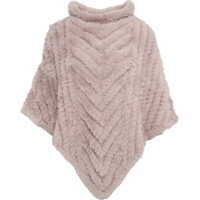 Poncho Faux fur cape Femei