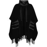 Poncho Cape with nylon details Femei
