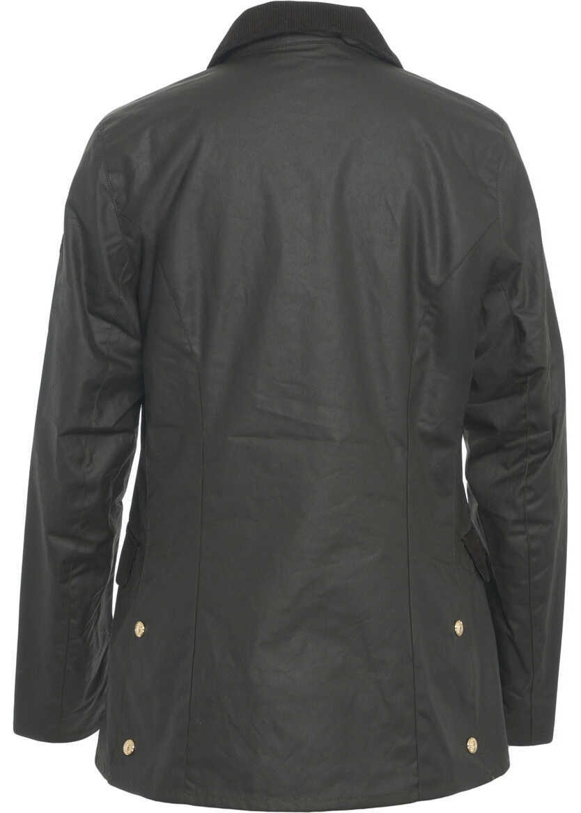 Jachete Belstaff Waxed Jacket Burghley Black Femei (BM 19029280) 4