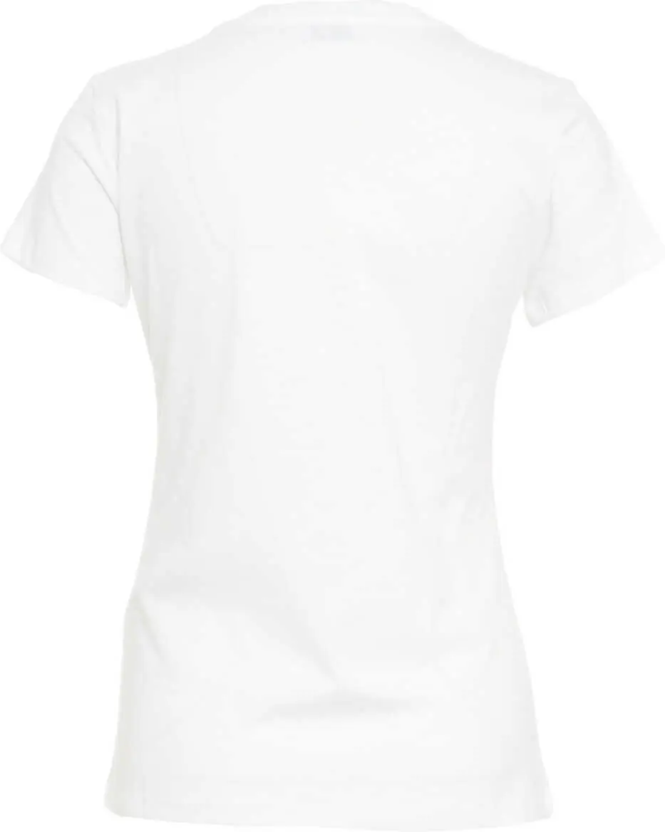 Tricouri Liu Jo T-shirt with rhinestone application White Femei (BM 19029322) 7