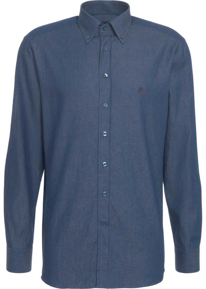 Camasi office ETRO Shirt with logo embroidery Blue Barbati (BM 19029334) 2