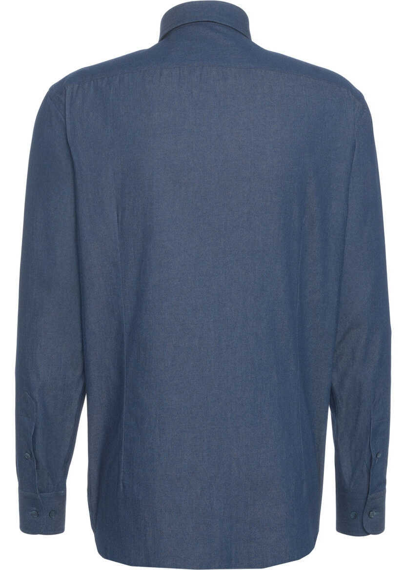 Camasi office ETRO Shirt with logo embroidery Blue Barbati (BM 19029334) 3