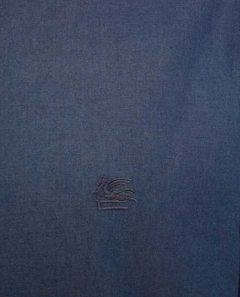 Camasi office ETRO Shirt with logo embroidery Blue Barbati (BM 19029334) 5