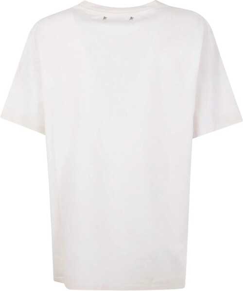 Tricouri Golden Goose T-shirt with floral print Beige Femei (BM 19029337) 2