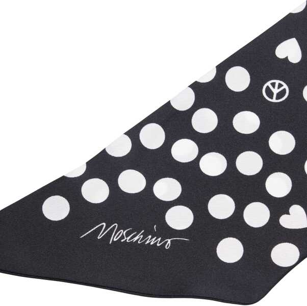 Esarfe Moschino Foulard with dots Black Femei (BM 19029340) 4
