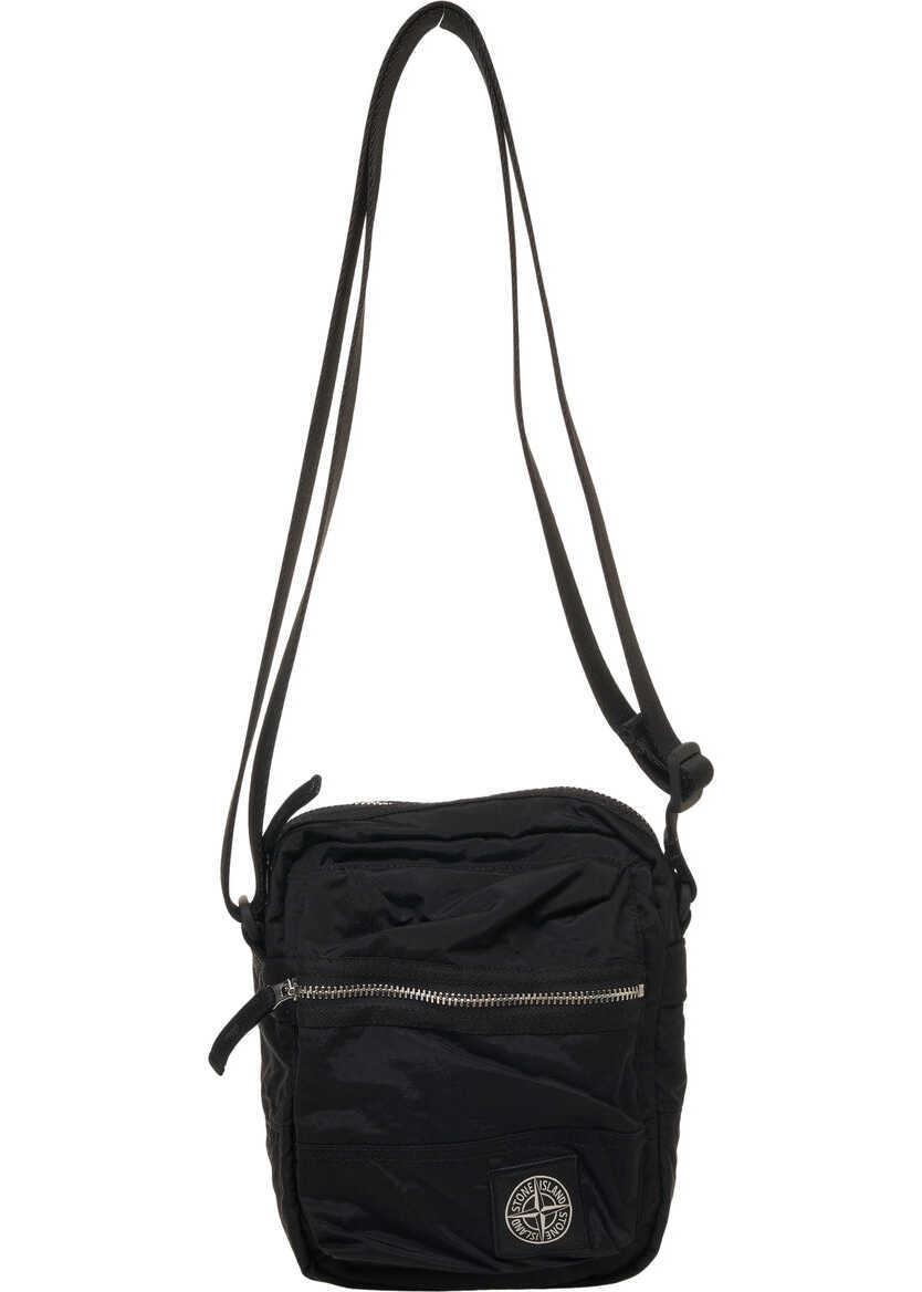 Borsete Stone Island Crossbody bag with logo Black Barbati (BM 19029352) 2