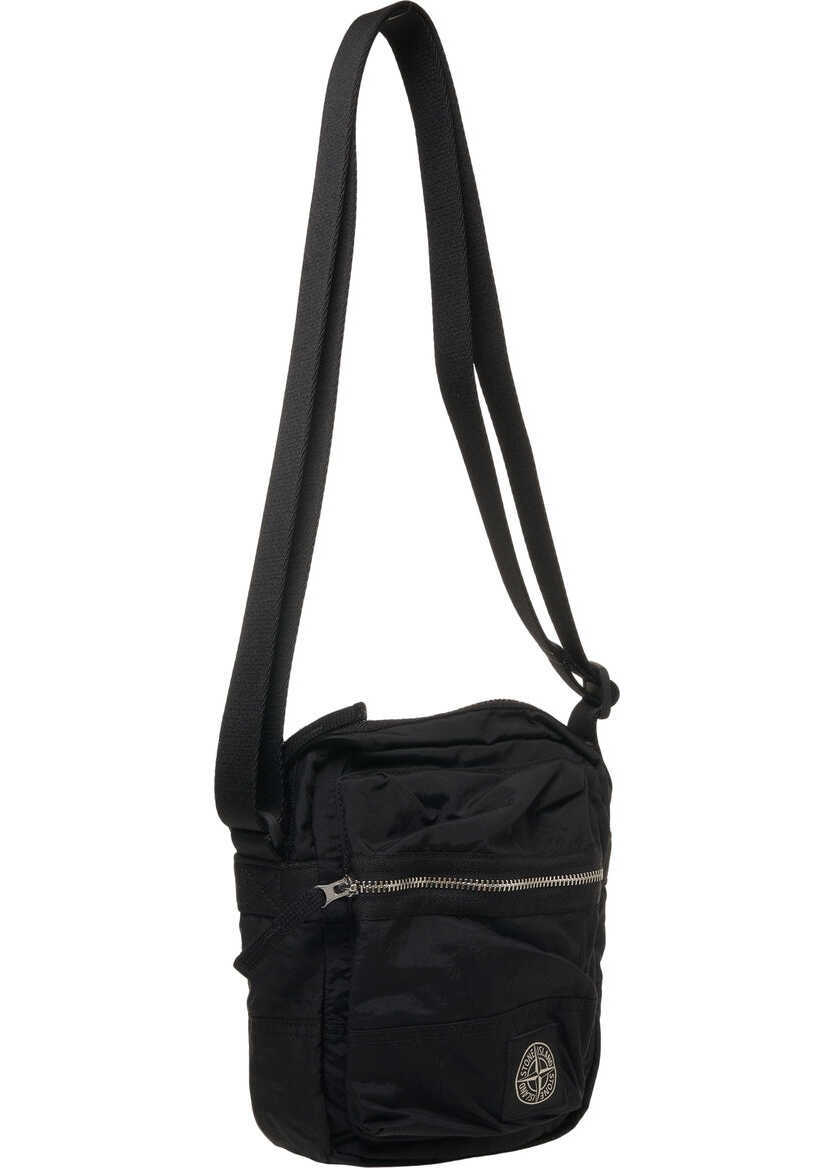 Borsete Stone Island Crossbody bag with logo Black Barbati (BM 19029352) 8