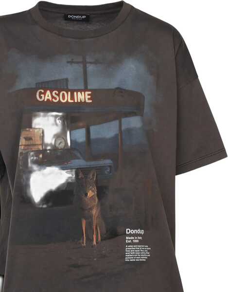 Tricouri Dondup T-shirt with print Grey Femei (BM 19029358) 3