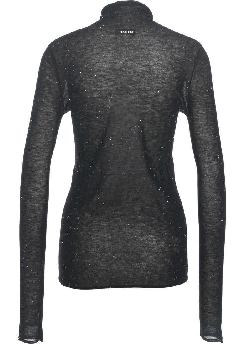 Maiouri Pinko Top with turtleneck Black Femei (BM 19029367) 3
