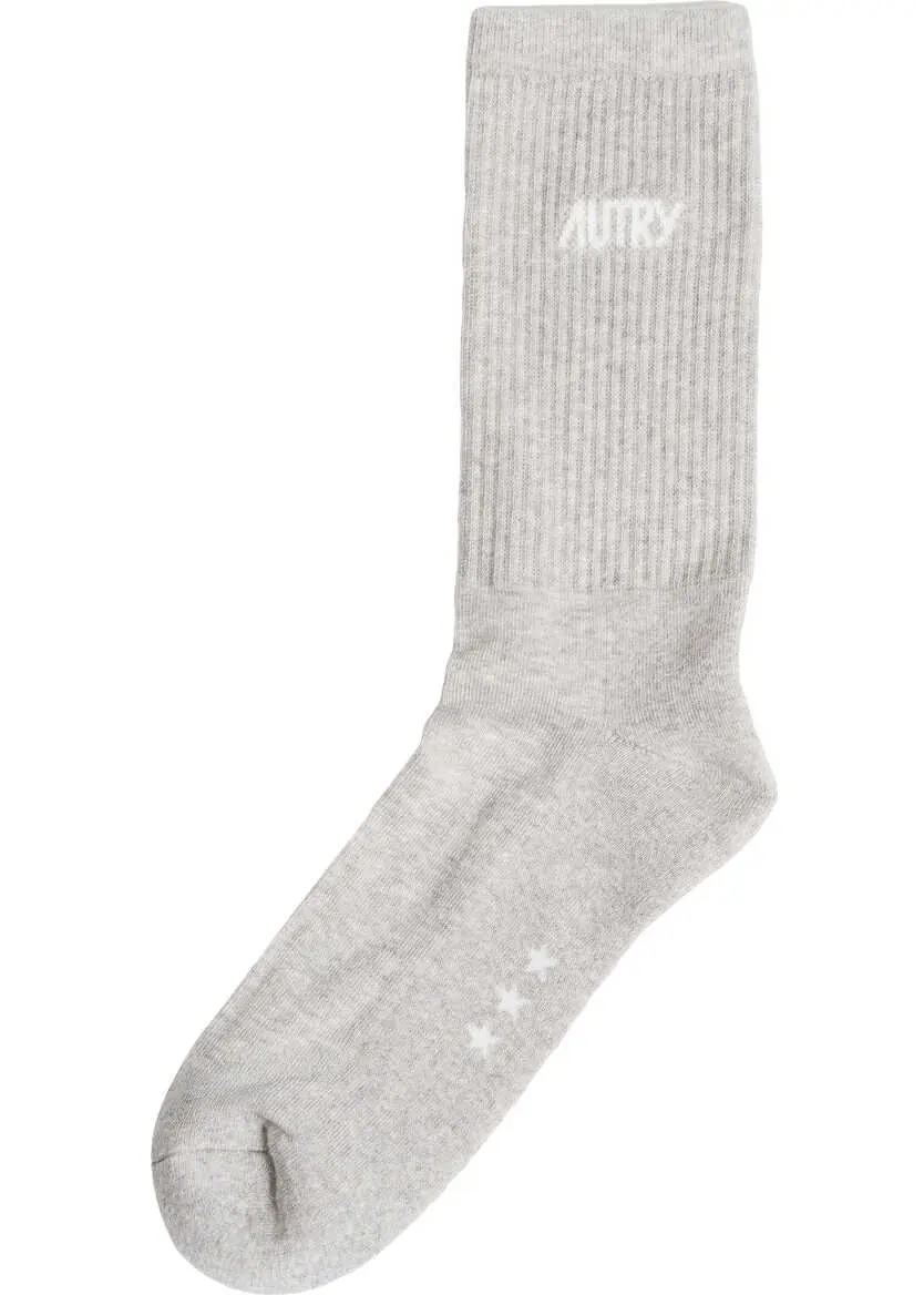 Sosete AUTRY Socks with logo lettering Grey Barbati (BM 19029382) 2