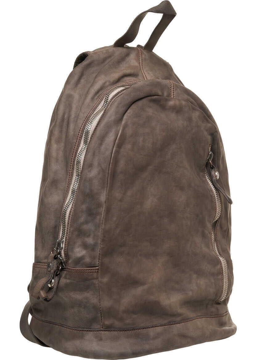 Rucsacuri CAMPOMAGGI Leather backpack Grey Barbati (BM 19029388) 3