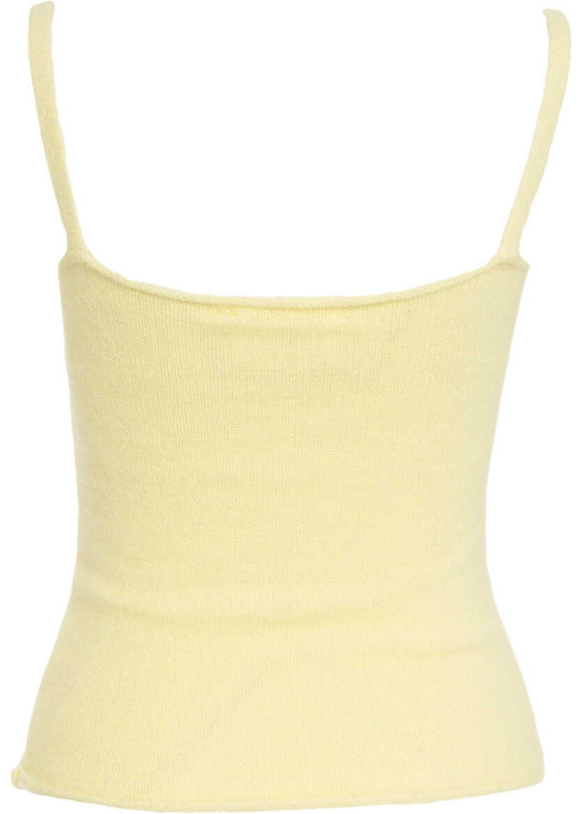 Maiouri Solotre Knit textile top Yellow Femei (BM 19029397) 3