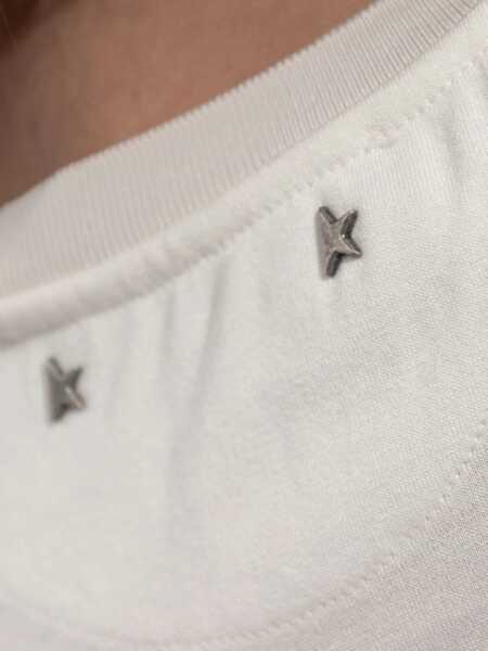 Tricouri Golden Goose T-shirt with logo embroidery White Femei (BM 19029412) 5