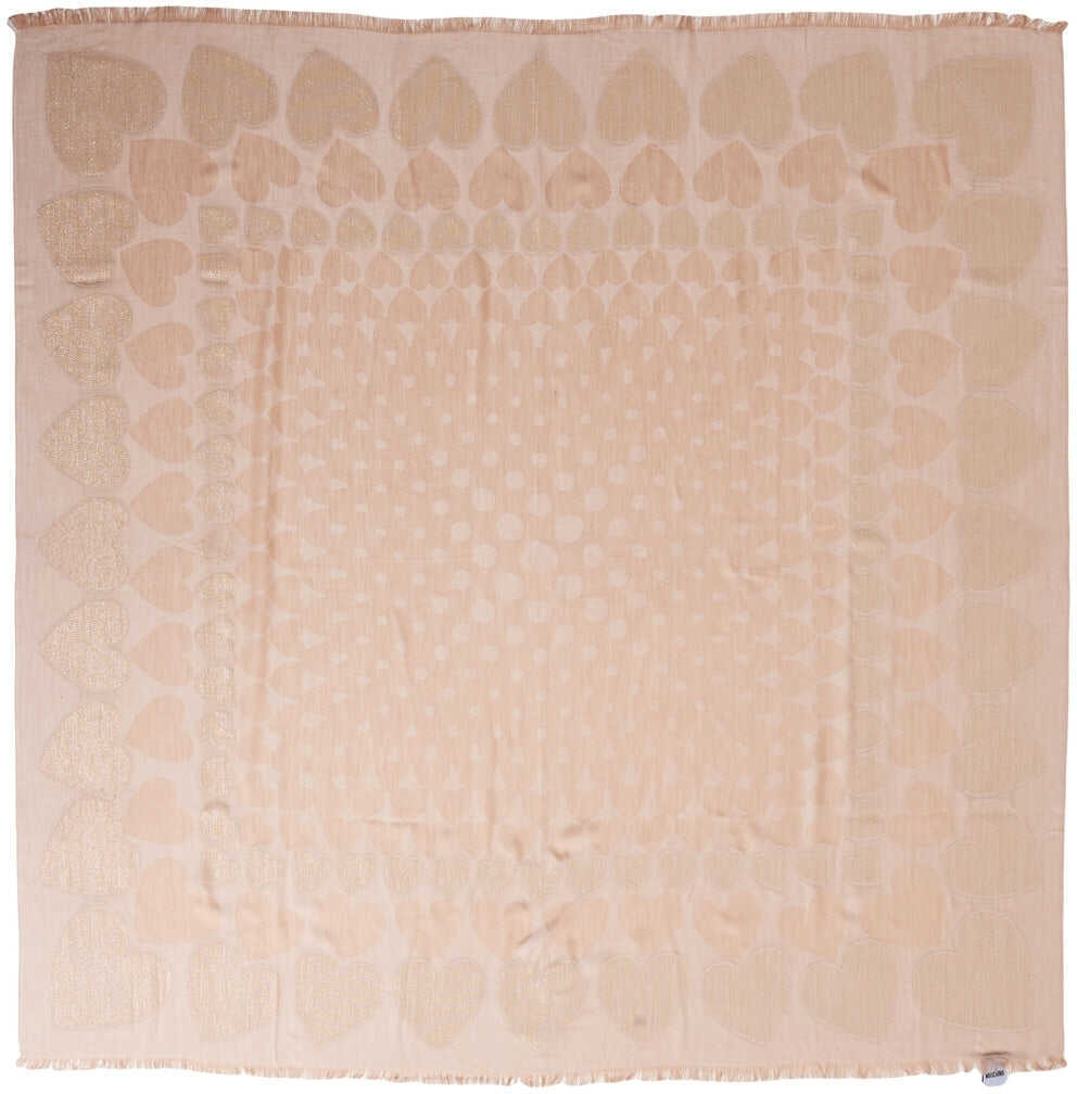 Esarfe Moschino Scarf with fringe details Beige Femei (BM 19029418) 3