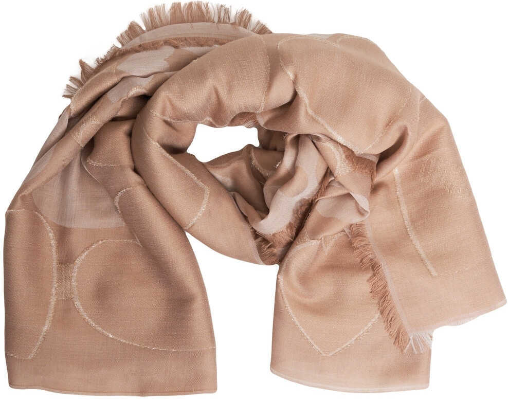 Esarfe Moschino Scarf with fringe details Beige Femei (BM 19029418) 1