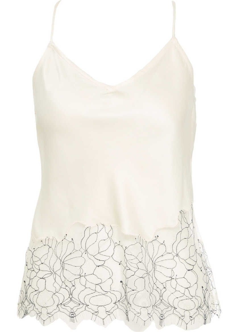 Maiouri Second Female Top with embroidery Willa White Femei (BM 19029421) 2