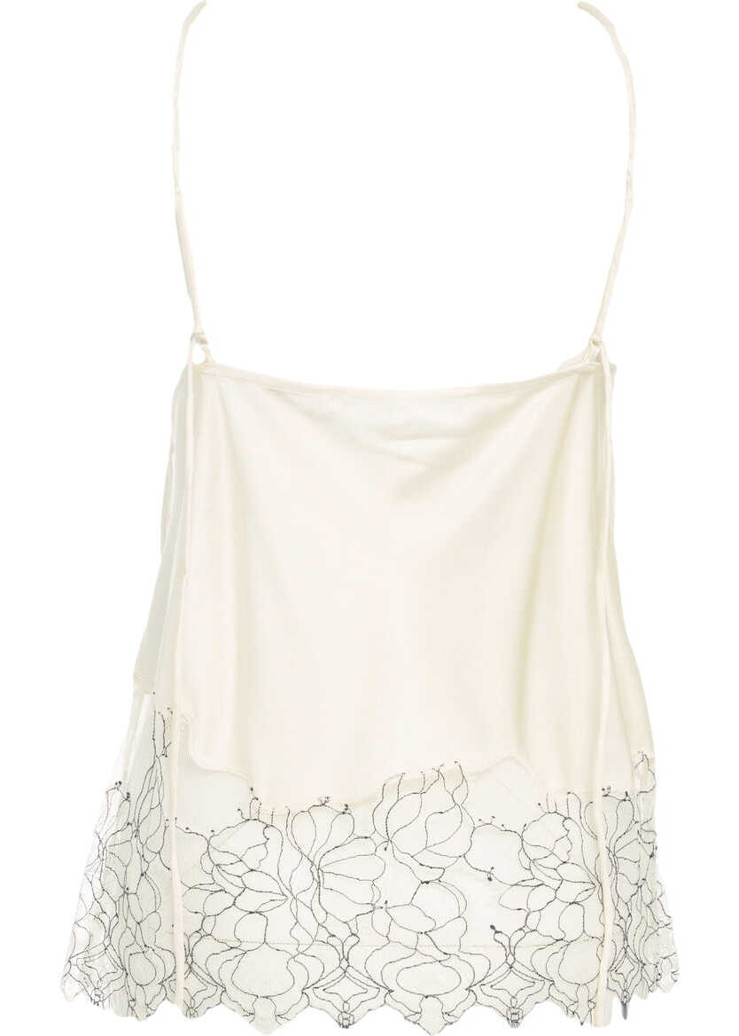 Maiouri Second Female Top with embroidery Willa White Femei (BM 19029421) 9