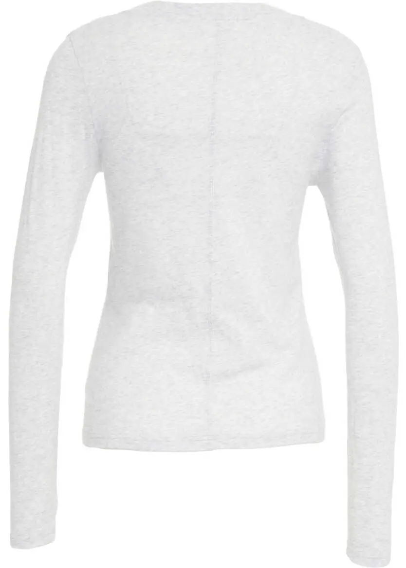 Tricouri American Vintage T-shirt with V-neck Grey Femei (BM 19029439) 3