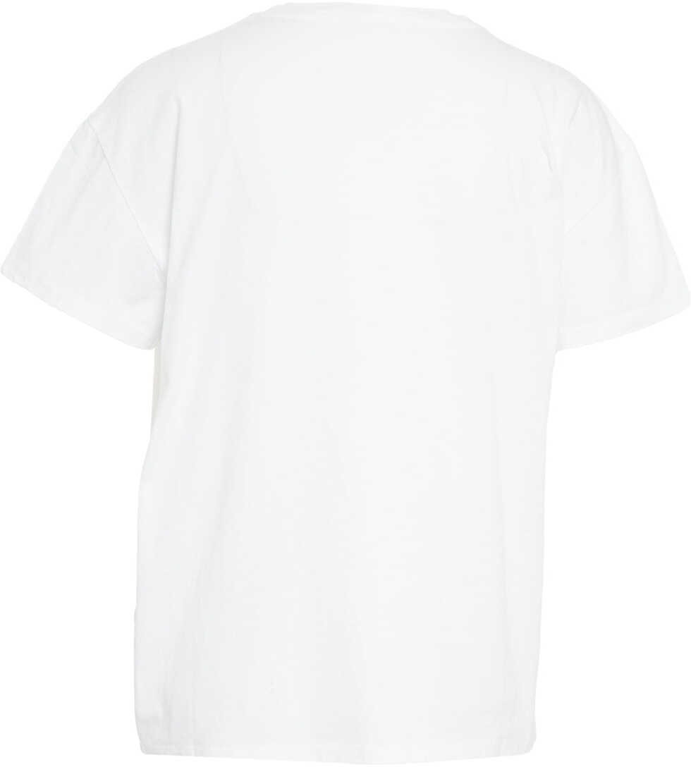 Tricouri Liu Jo T-shirt with rhinestone application White Femei (BM 19029451) 3