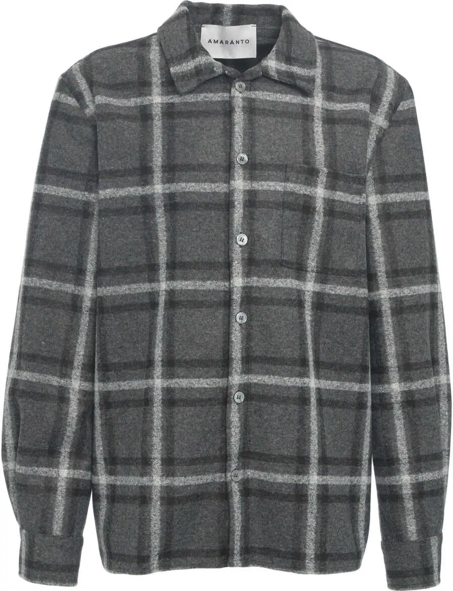 Camasi office AMARANTO Shirt with plaid pattern Grey Barbati (BM 19029463) 2