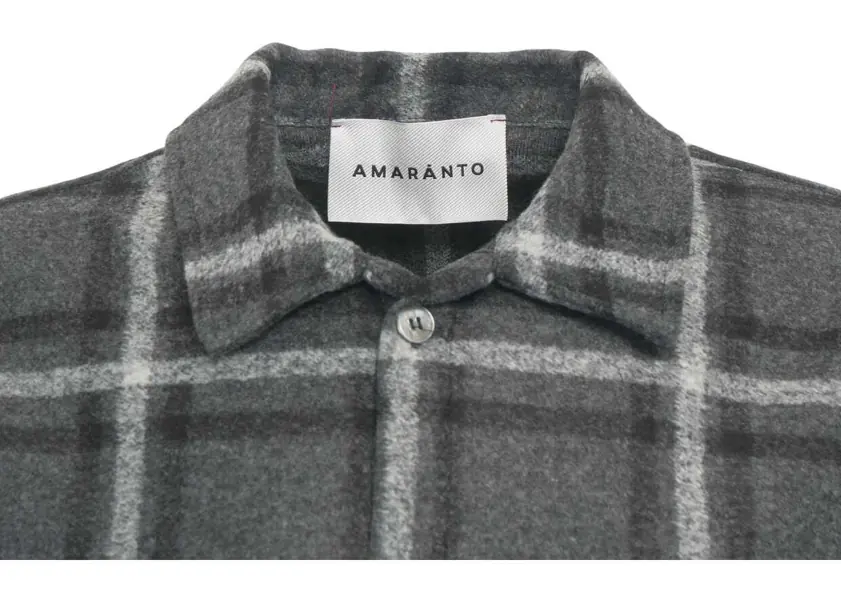 Camasi office AMARANTO Shirt with plaid pattern Grey Barbati (BM 19029463) 4